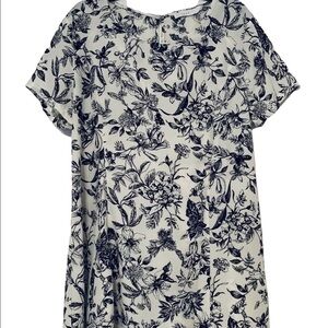 LUSH Nordstrom Dress Small Black & Cream Floral